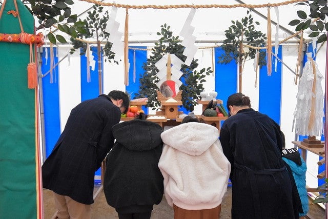 福岡市南区18　注文住宅建築現場リポート①　～地鎮祭～