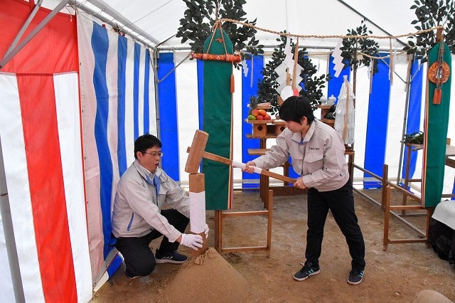 福岡市南区18　注文住宅建築現場リポート①　～地鎮祭～