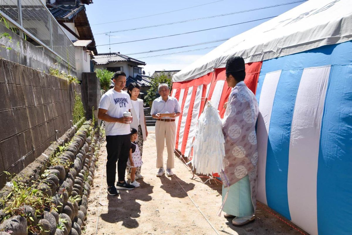 福岡県太宰府市11　注文住宅建築現場リポート①　～地鎮祭～