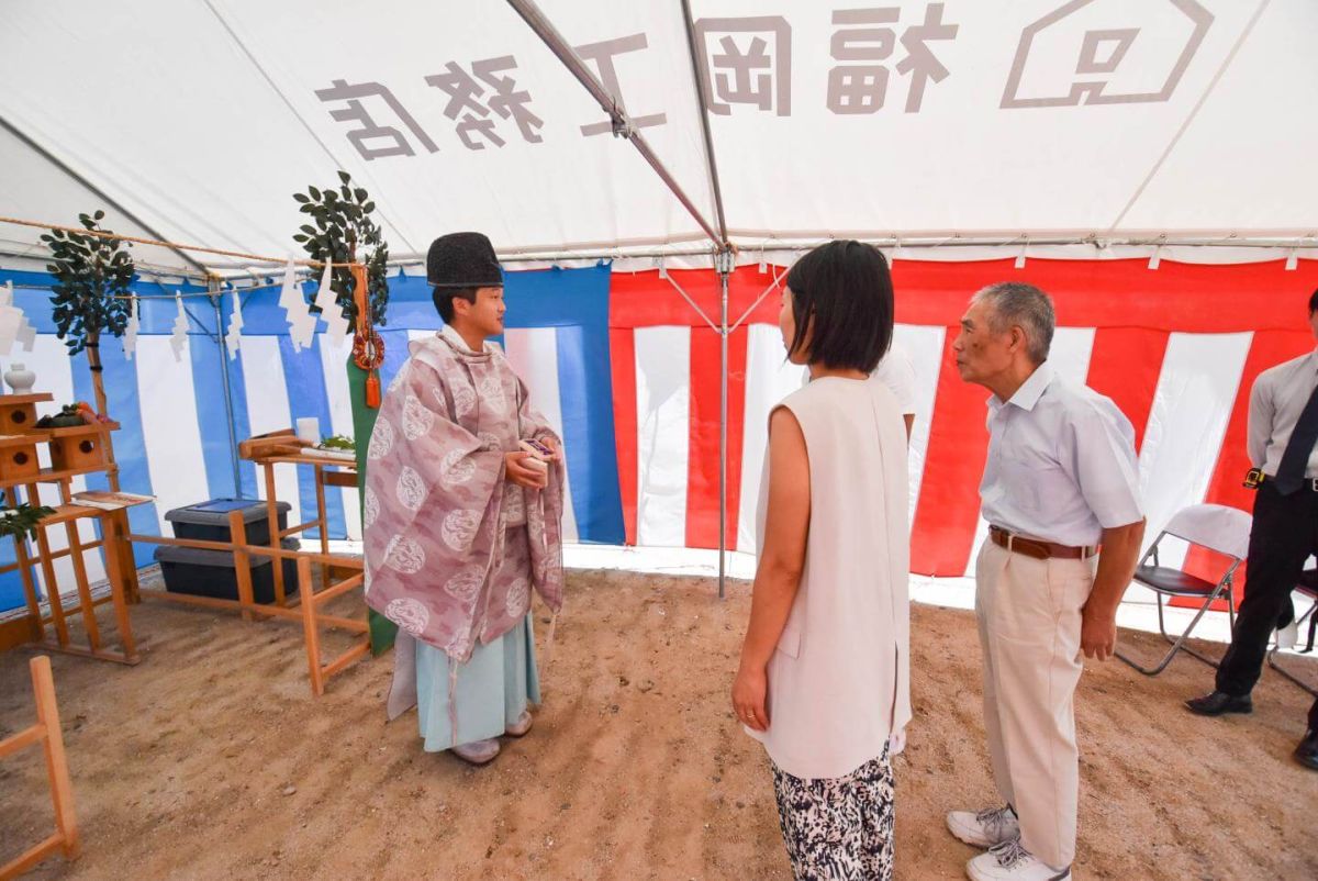 福岡県太宰府市11　注文住宅建築現場リポート①　～地鎮祭～