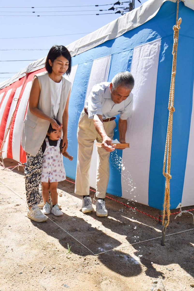 福岡県太宰府市11　注文住宅建築現場リポート①　～地鎮祭～