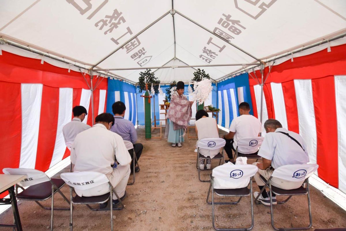 福岡県太宰府市11　注文住宅建築現場リポート①　～地鎮祭～