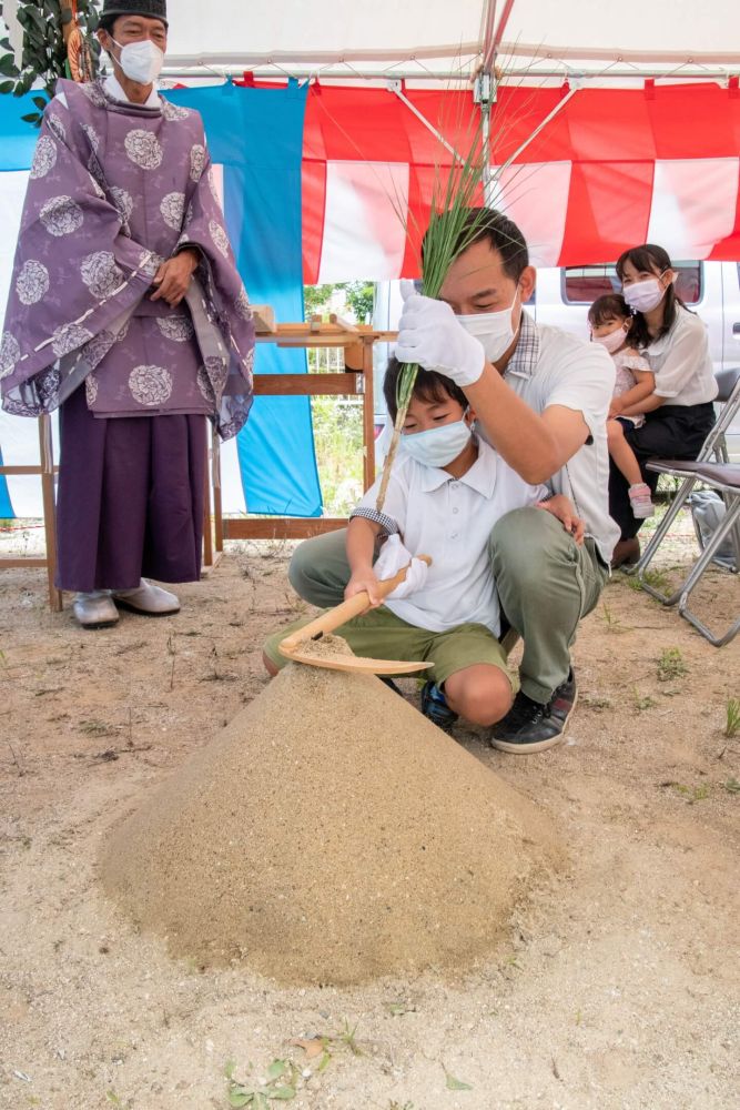 「太宰府市08」注文住宅現場リポート①【地鎮祭】