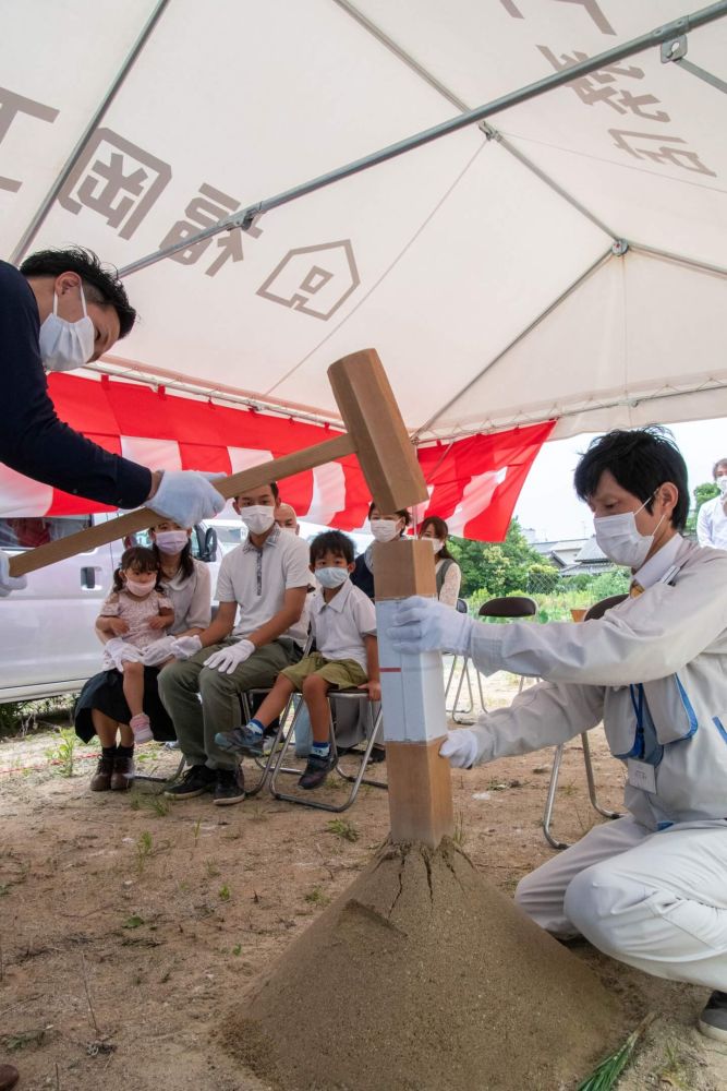 福岡県太宰府市08　注文住宅建築現場リポート①　～地鎮祭～