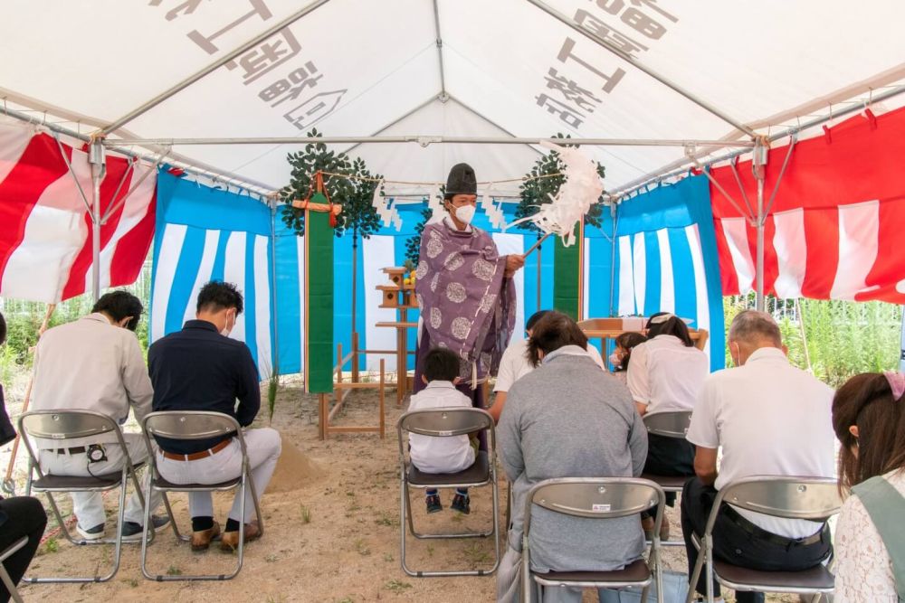 「太宰府市08」注文住宅現場リポート①【地鎮祭】