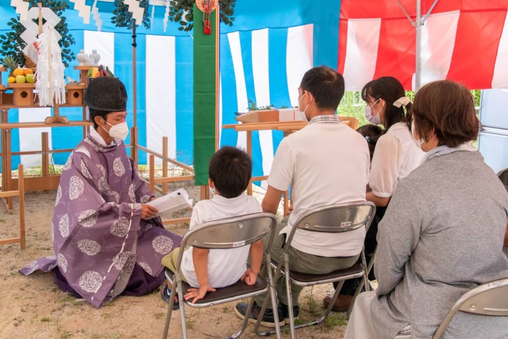 福岡県太宰府市08　注文住宅建築現場リポート①　～地鎮祭～