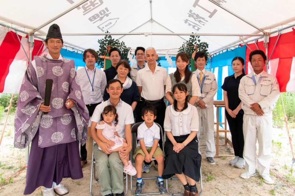 福岡県太宰府市08　注文住宅建築現場リポート①　～地鎮祭～