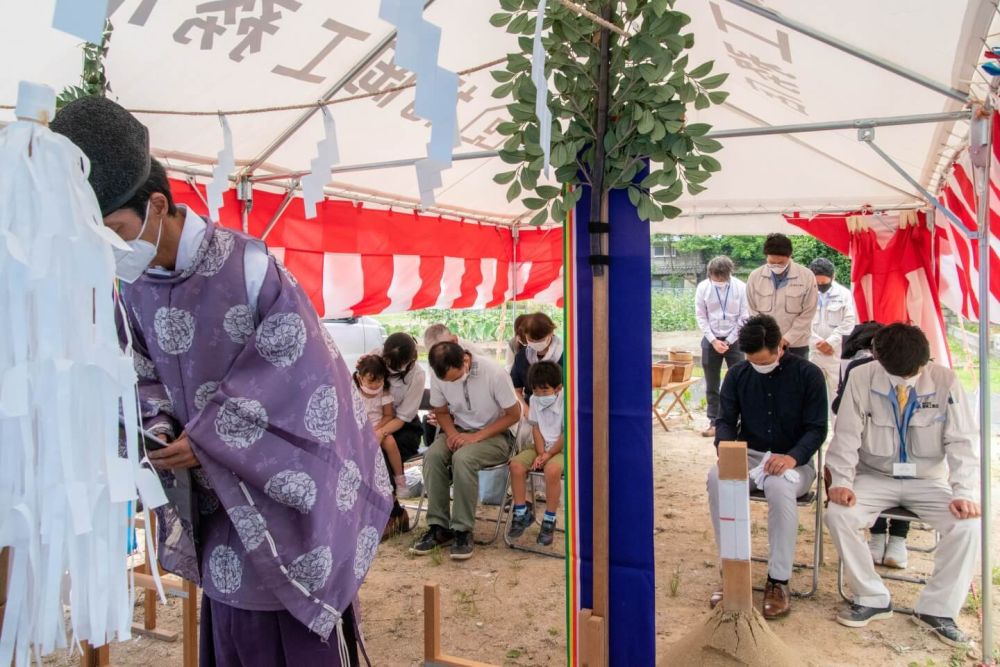 「太宰府市08」注文住宅現場リポート①【地鎮祭】