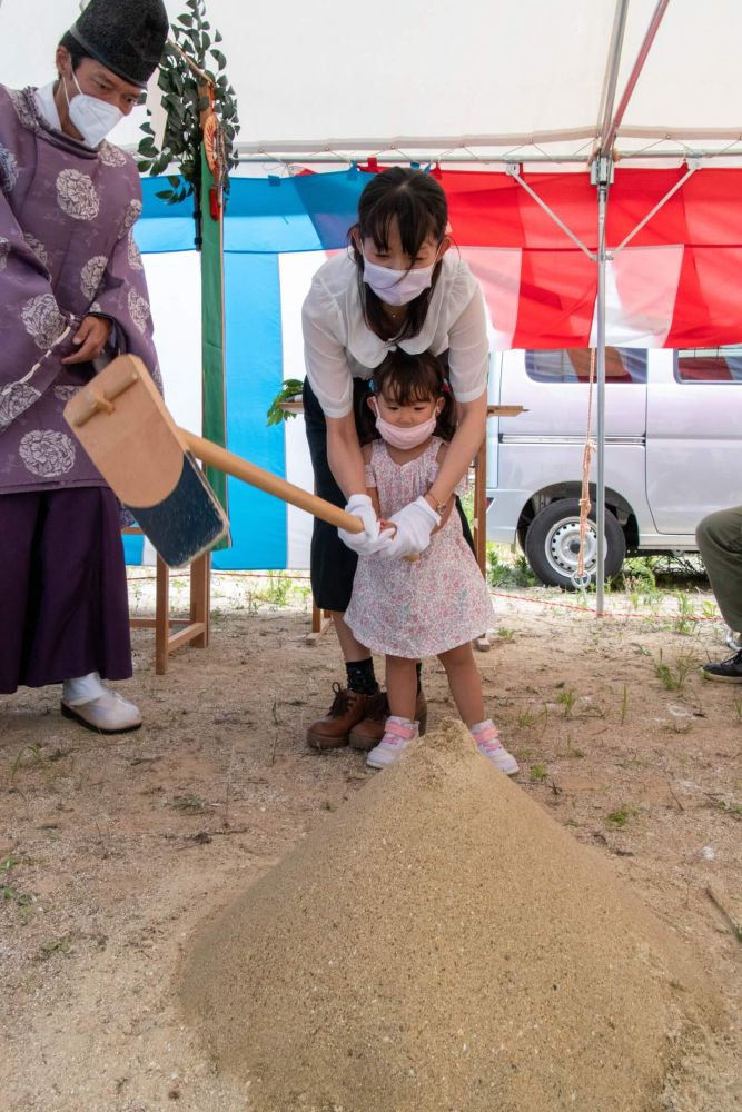 「太宰府市08」注文住宅現場リポート①【地鎮祭】