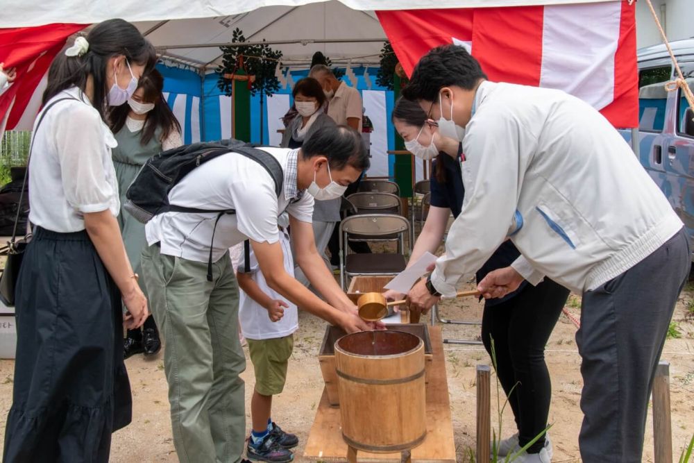 福岡県太宰府市08　注文住宅建築現場リポート①　～地鎮祭～