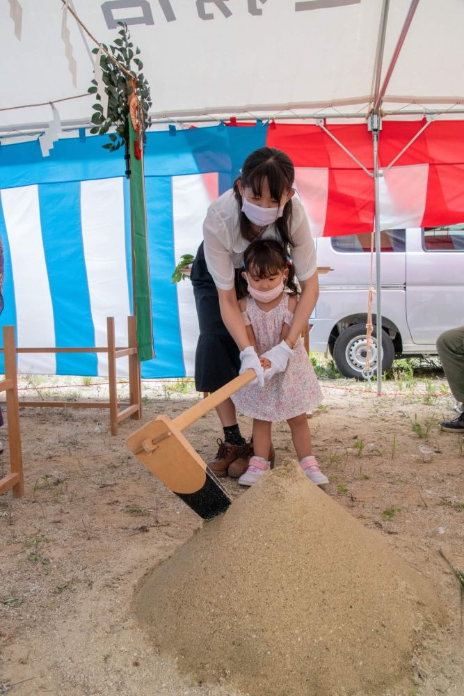 福岡県太宰府市08　注文住宅建築現場リポート①　～地鎮祭～