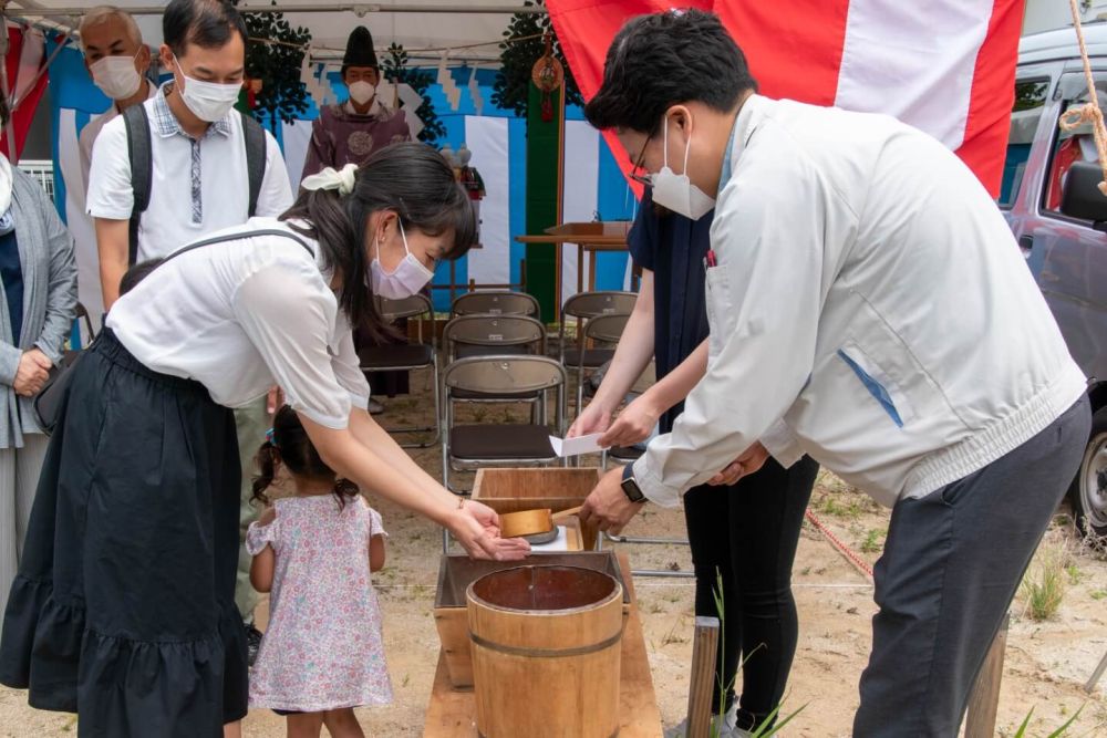 福岡県太宰府市08　注文住宅建築現場リポート①　～地鎮祭～