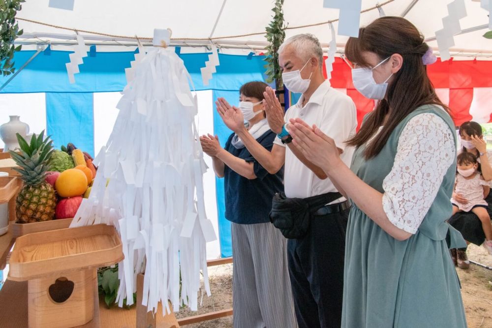 福岡県太宰府市08　注文住宅建築現場リポート①　～地鎮祭～