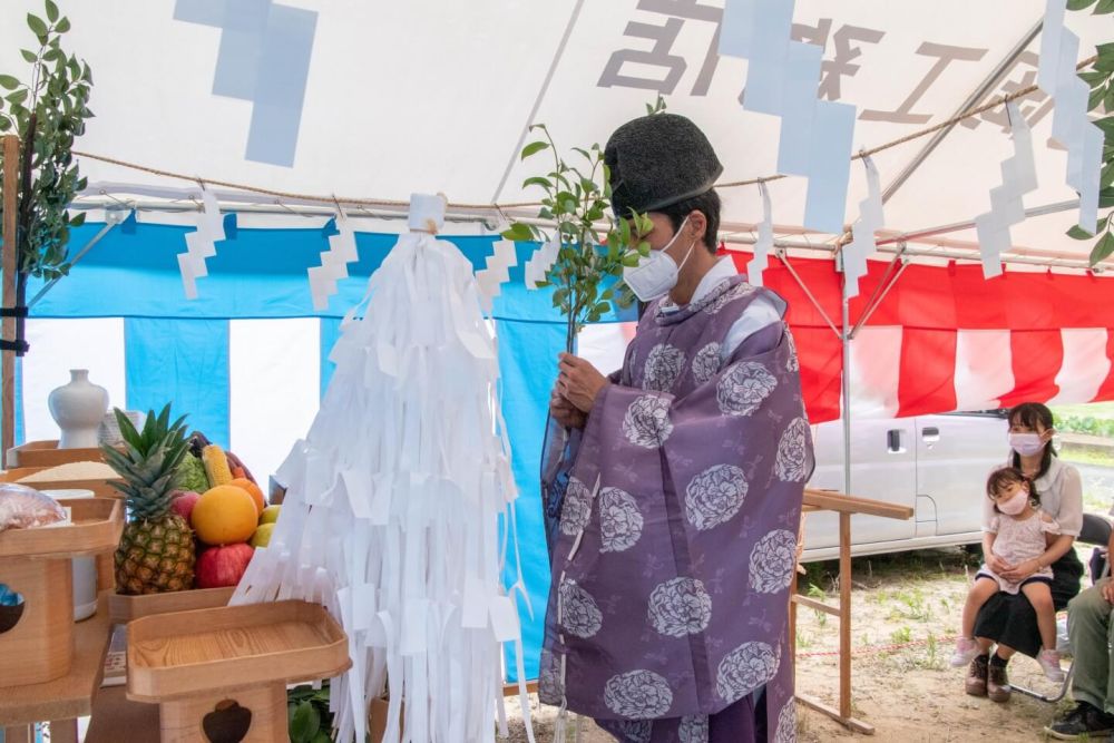 「太宰府市08」注文住宅現場リポート①【地鎮祭】