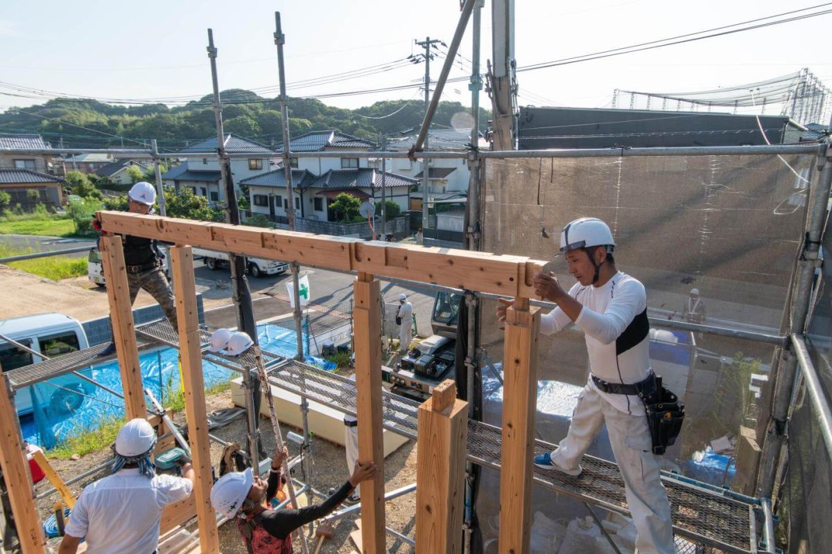 福岡県北九州市八幡西区01　注文住宅建築現場リポート③　～上棟式・前編～