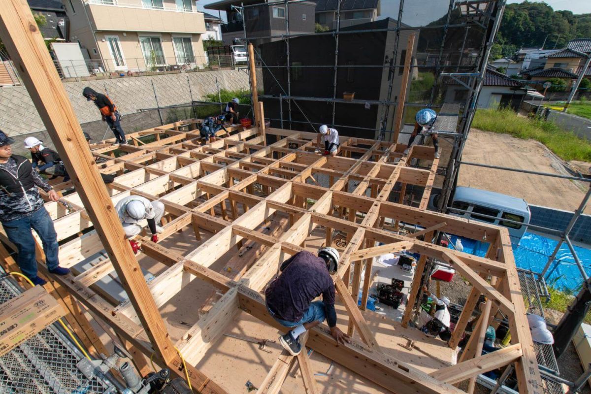 「北九州市八幡西区01」注文住宅現場リポート③【上棟式】