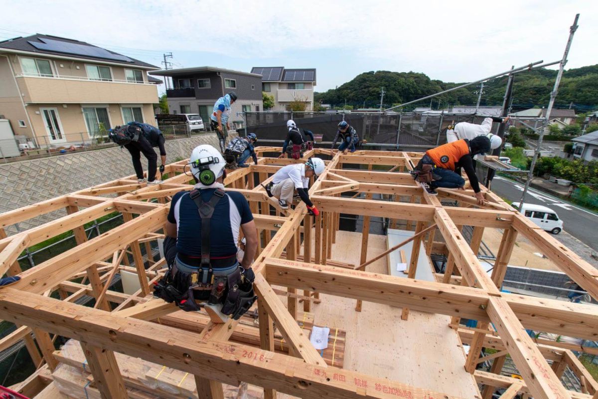 福岡県北九州市八幡西区01　注文住宅建築現場リポート③　～上棟式・前編～