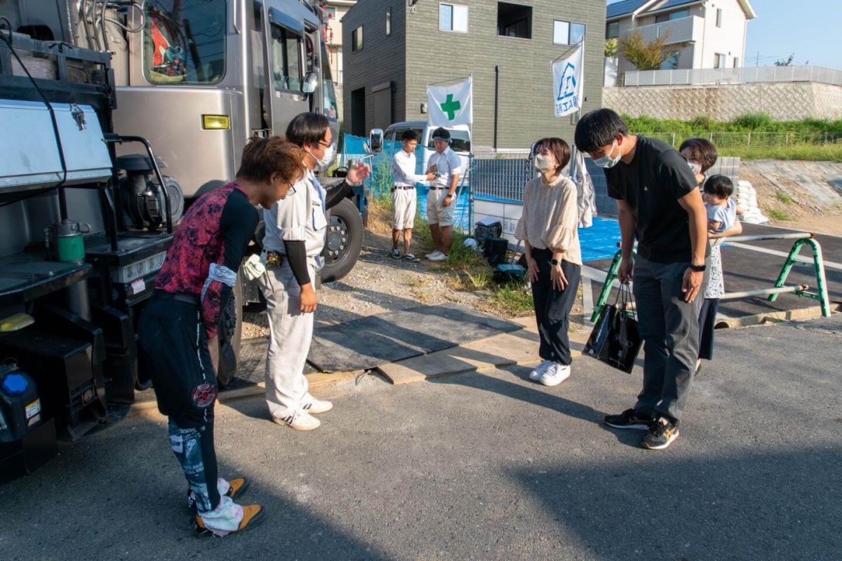 福岡県北九州市八幡西区01　注文住宅建築現場リポート③　～上棟式・前編～