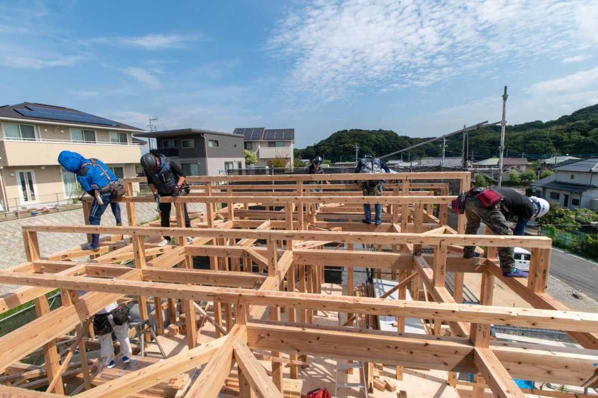 「北九州市八幡西区01」注文住宅現場リポート③【上棟式】