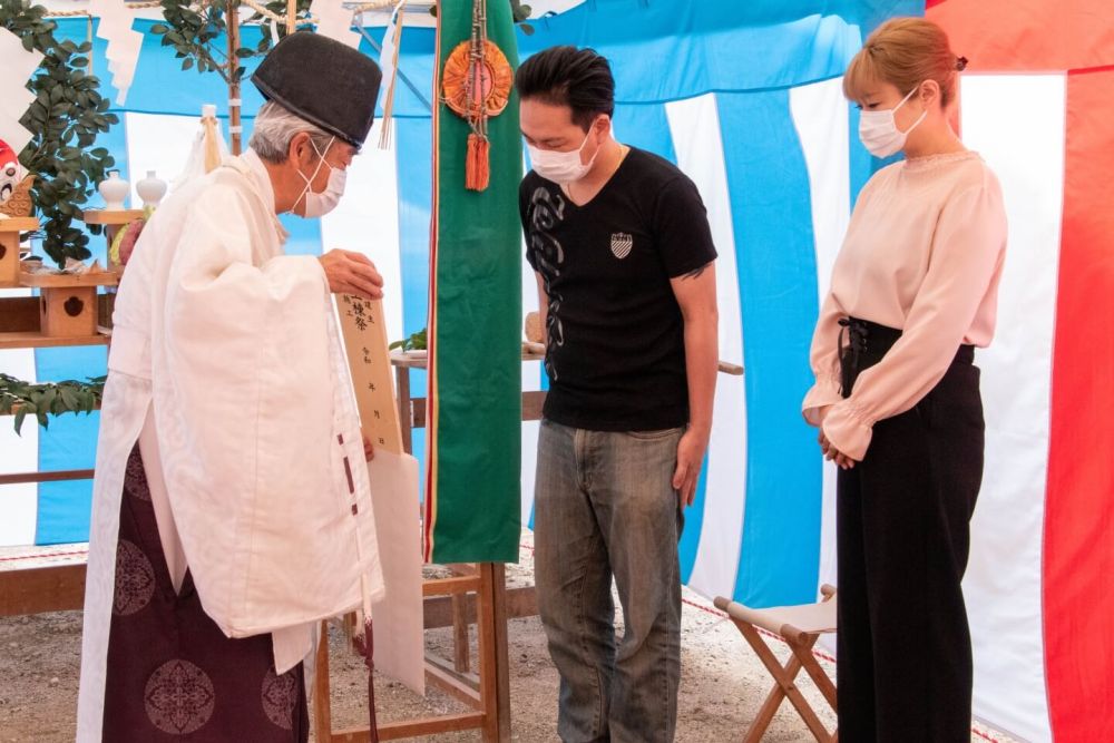 福岡市南区24　注文住宅建築現場リポート①　～地鎮祭～