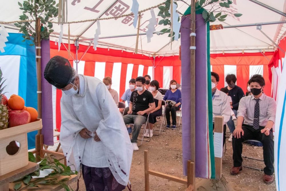 福岡市南区24　注文住宅建築現場リポート①　～地鎮祭～