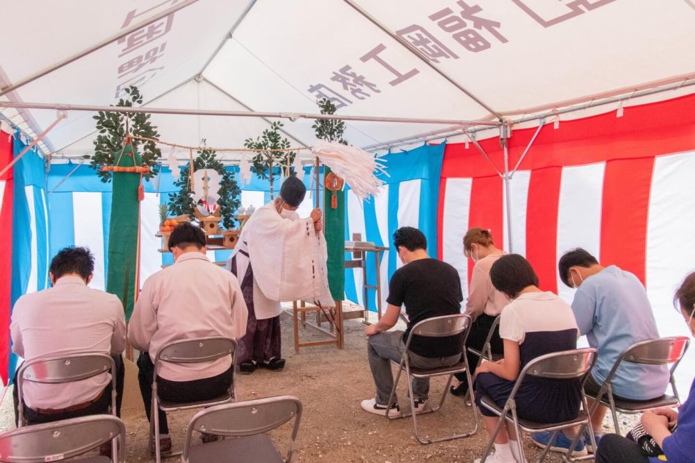 「福岡市南区24」注文住宅現場リポート①【地鎮祭】