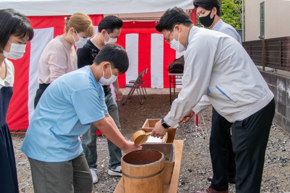 福岡市南区24　注文住宅建築現場リポート①　～地鎮祭～