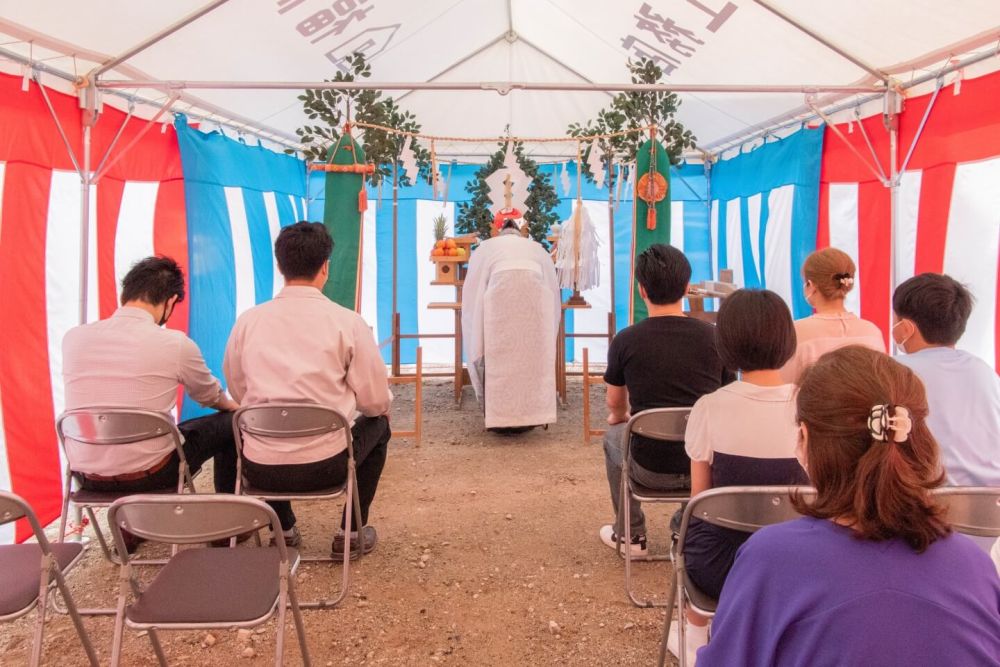 「福岡市南区24」注文住宅現場リポート①【地鎮祭】