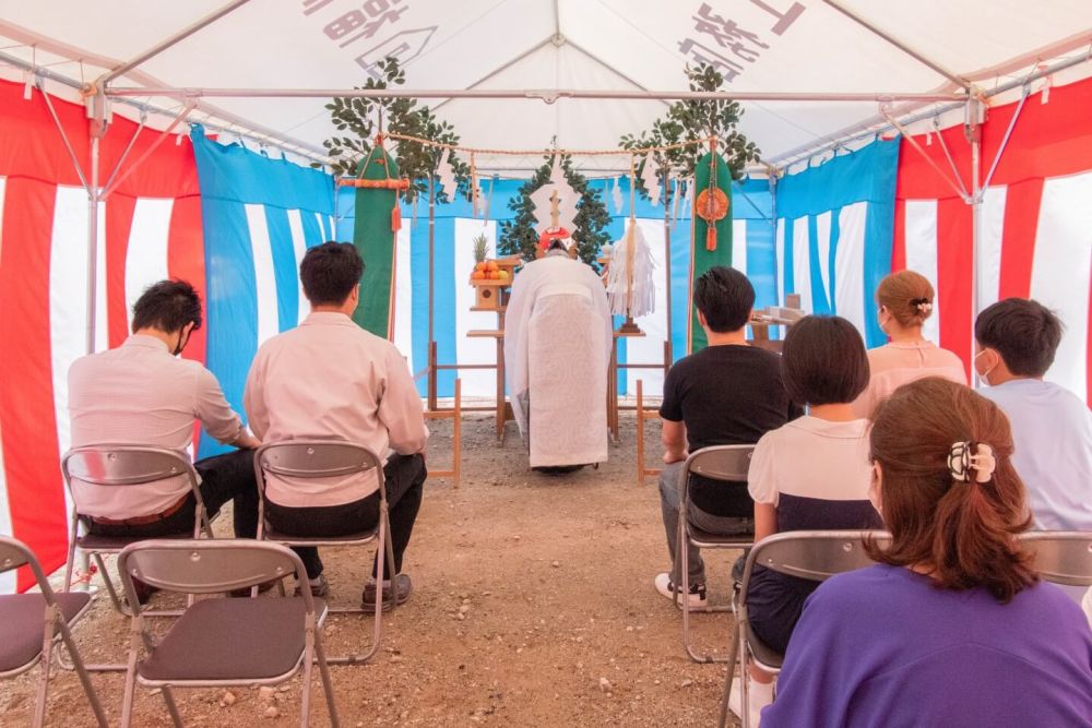 福岡市南区24　注文住宅建築現場リポート①　～地鎮祭～