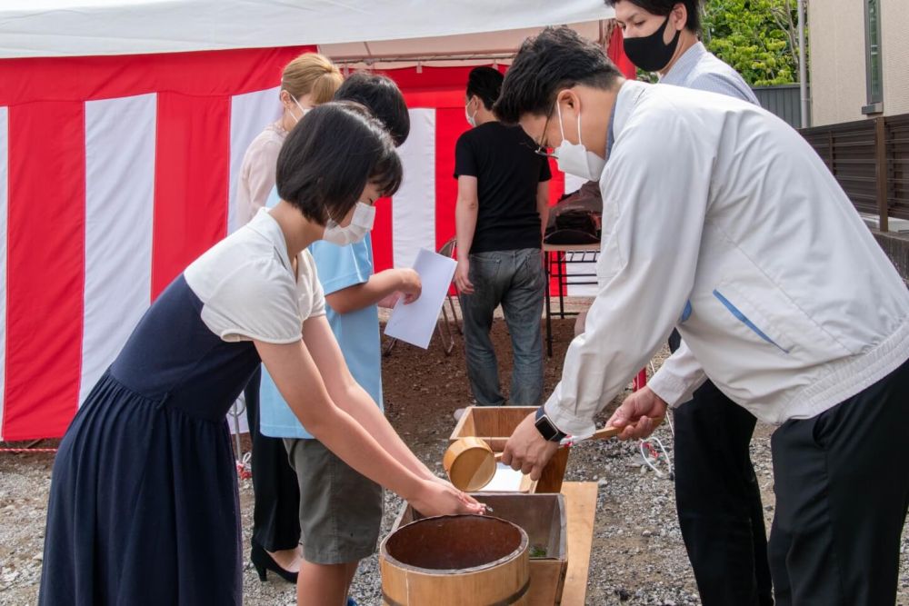 福岡市南区24　注文住宅建築現場リポート①　～地鎮祭～