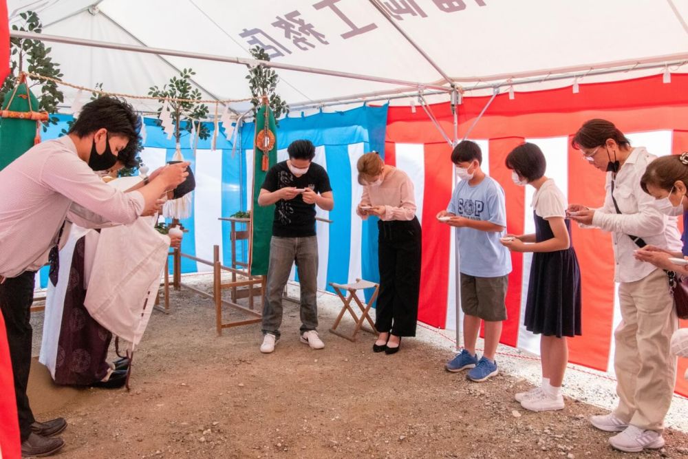 「福岡市南区24」注文住宅現場リポート①【地鎮祭】