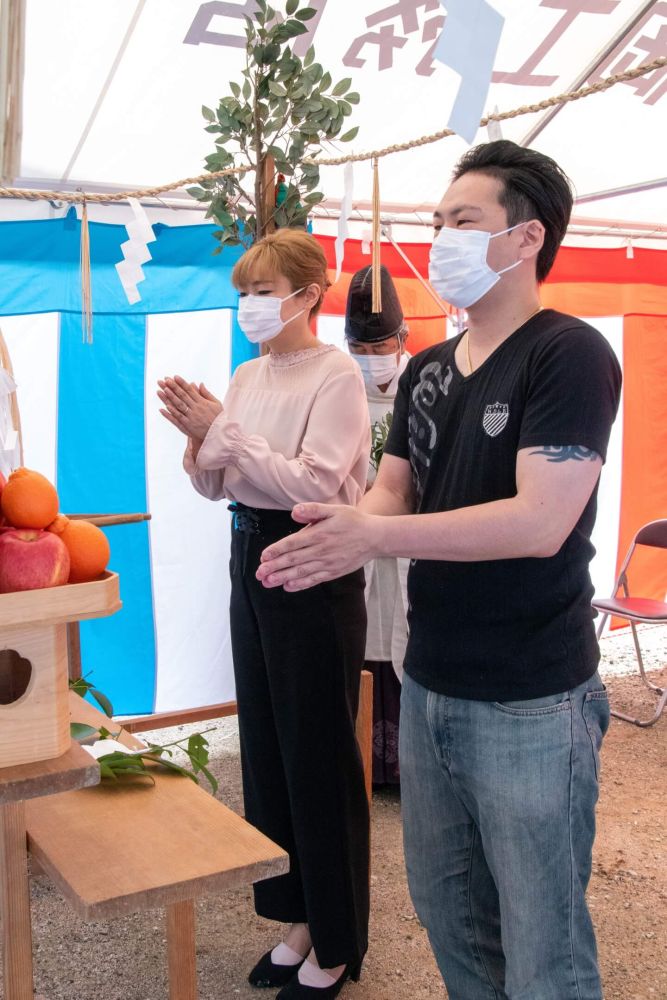 「福岡市南区24」注文住宅現場リポート①【地鎮祭】