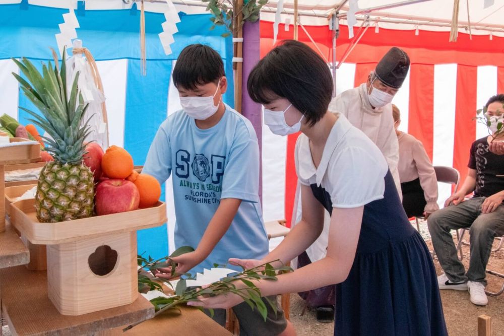 福岡市南区24　注文住宅建築現場リポート①　～地鎮祭～