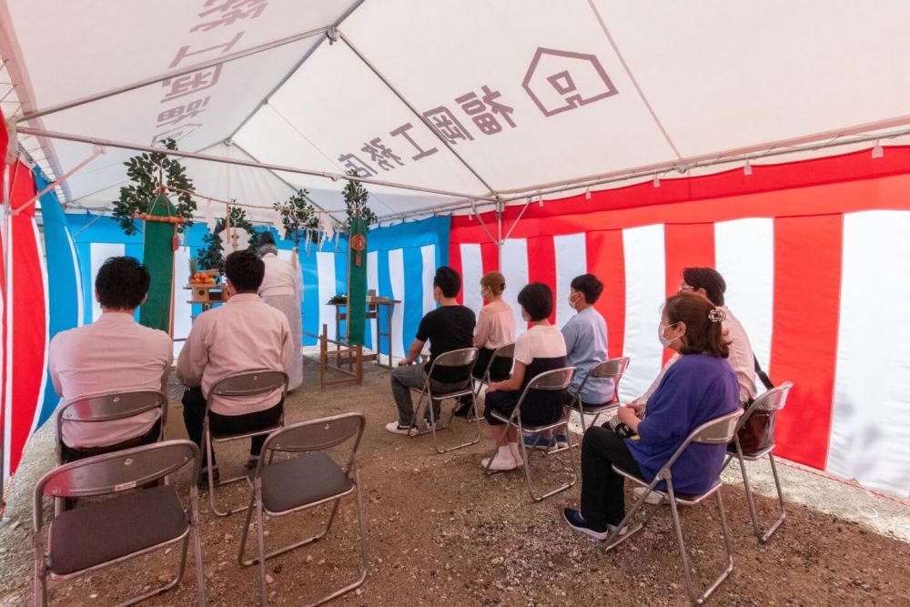 「福岡市南区24」注文住宅現場リポート①【地鎮祭】