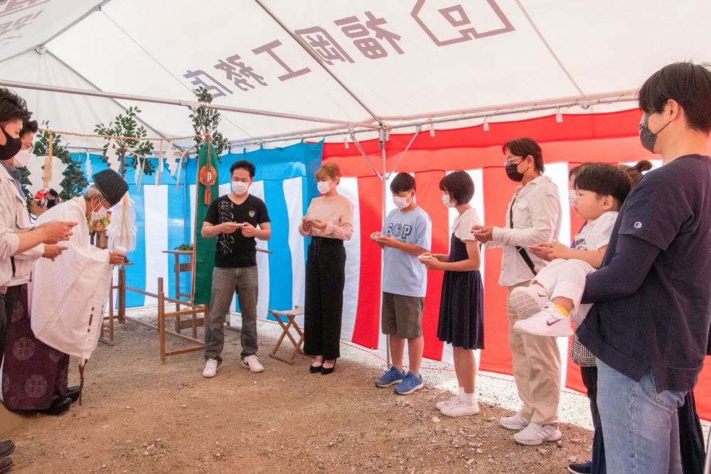 「福岡市南区24」注文住宅現場リポート①【地鎮祭】