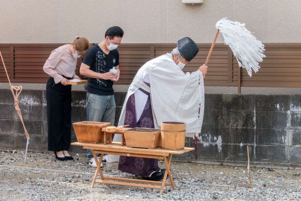 「福岡市南区24」注文住宅現場リポート①【地鎮祭】