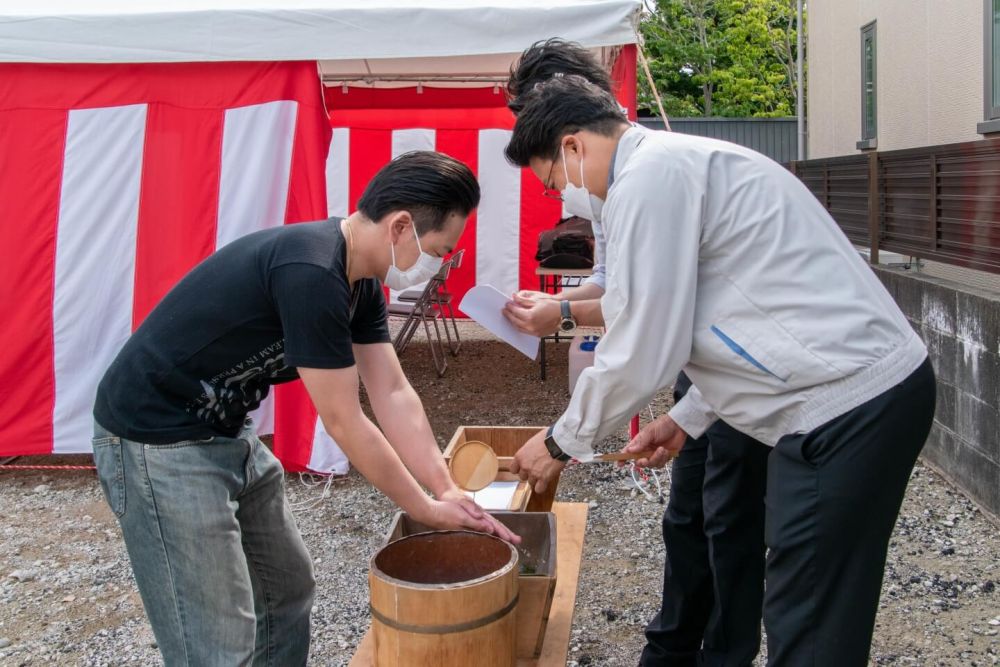 「福岡市南区24」注文住宅現場リポート①【地鎮祭】