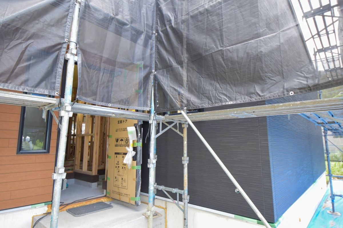 「遠賀郡岡垣町01」注文住宅現場リポート⑥【外装工事】【サイディング】