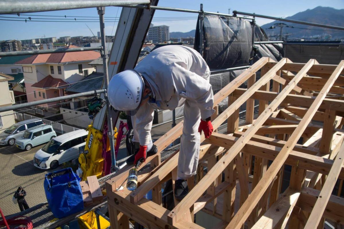 「福岡市城南区10」注文住宅現場リポート②【上棟式】