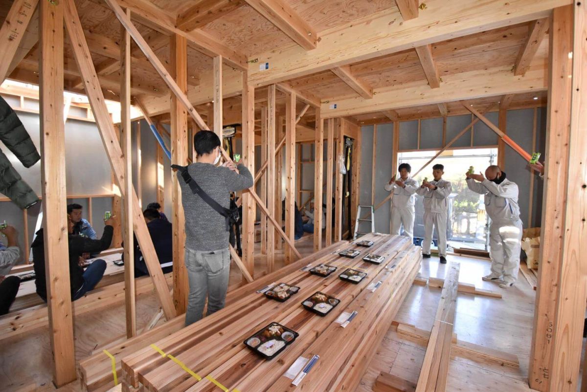 福岡県福岡市城南区10　注文住宅建築現場リポート②　～上棟式・後半～