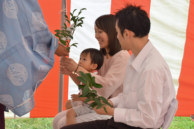 福岡市西区姪浜02　注文住宅建築現場リポート①　～地鎮祭～