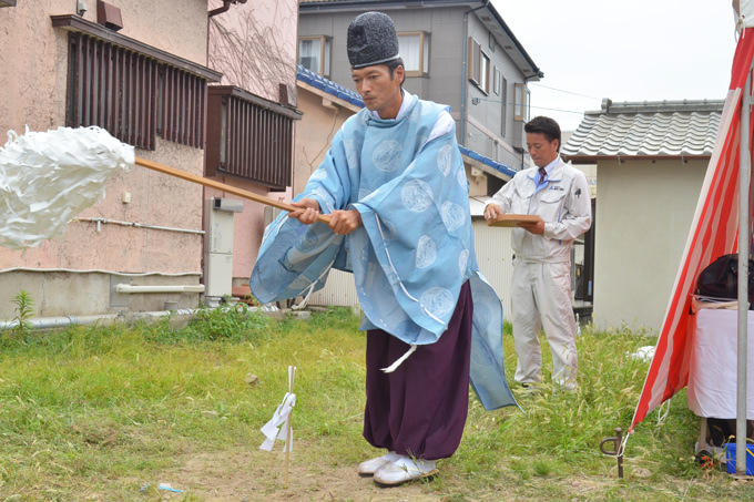 福岡市西区姪浜02　注文住宅建築現場リポート①　～地鎮祭～