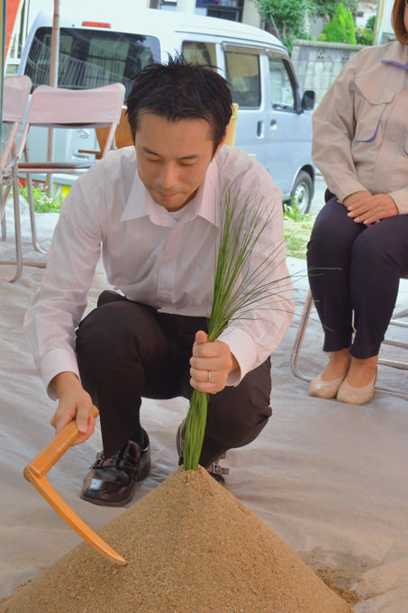 福岡市西区姪浜02　注文住宅建築現場リポート①　～地鎮祭～