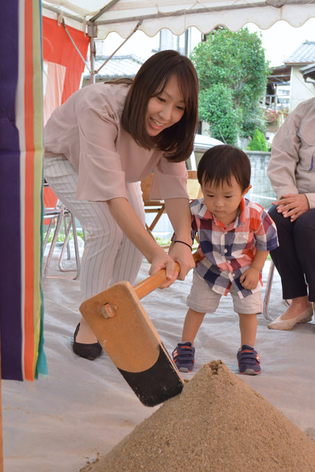 福岡市西区姪浜02　注文住宅建築現場リポート①　～地鎮祭～