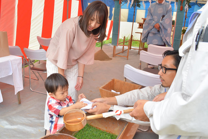 福岡市西区姪浜02　注文住宅建築現場リポート①　～地鎮祭～