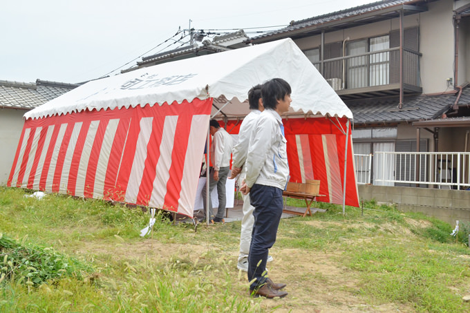 「福岡市西区姪浜02」注文住宅現場リポート①【地鎮祭】