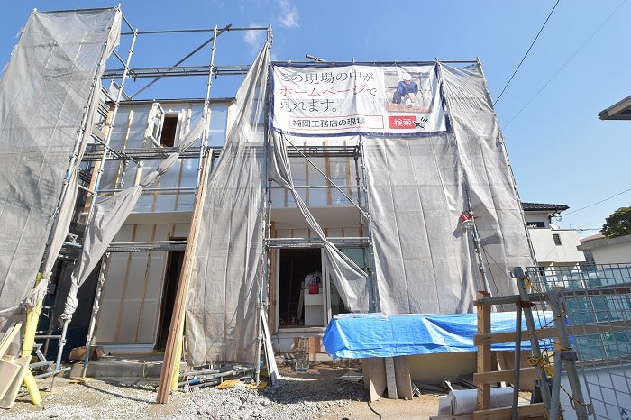 「朝倉郡筑前町中牟田01」注文住宅現場リポート⑦【木工事】【床材】