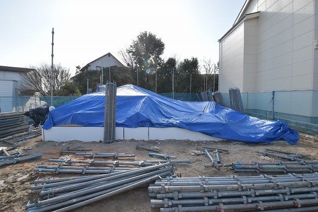 「太宰府市青葉台01」注文住宅現場リポート⑤【足場工事】