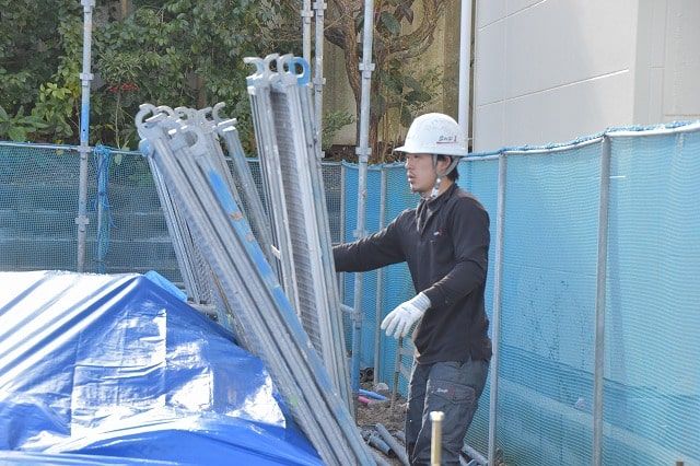 「太宰府市青葉台01」注文住宅現場リポート⑤【足場工事】