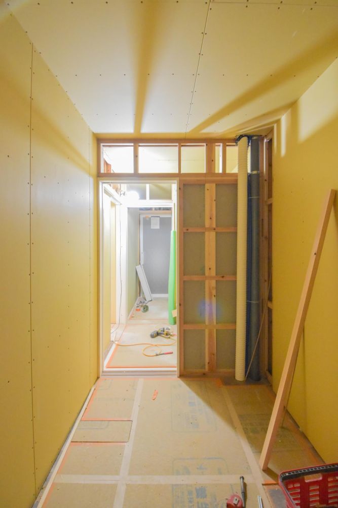 「福岡市城南区05」注文住宅現場リポート⑧【木工事】【石膏ボード】